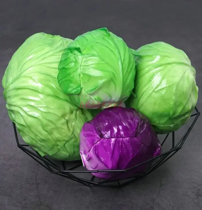 Accessoires décoratifs de faux chou violet
