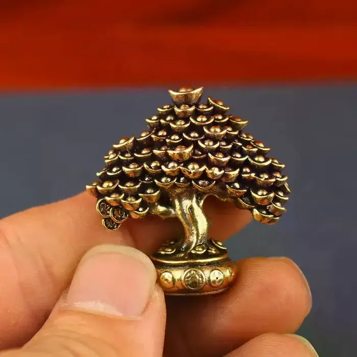 Ornements d'arbre de Fortune en laiton