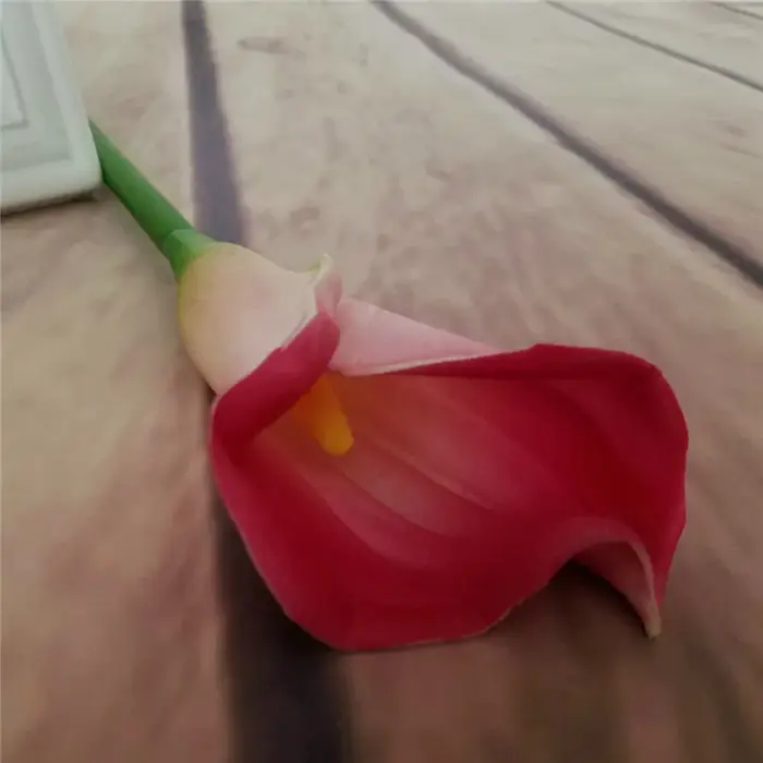 Fleur artificielle PU Calla Lily pour la décoration de mariage