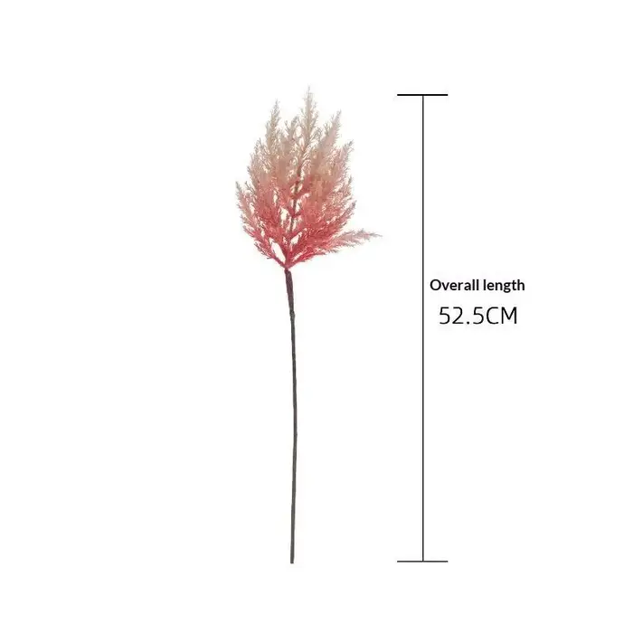 Fleurs artificielles d'astilbe chinensis réalistes de 52,5 cm, plantes vertes simulées pour la décoration de couloirs d'hôtel et d'événements de mariage