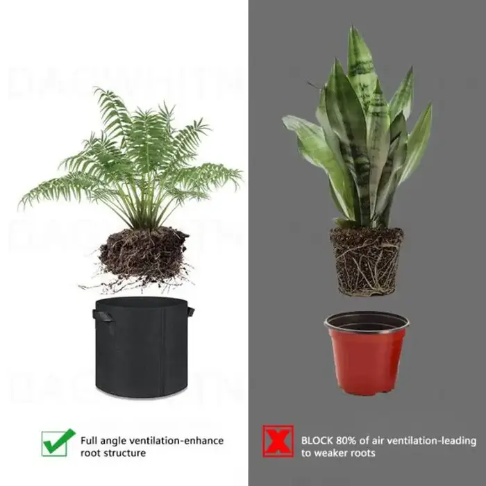 Pots de fleurs en tissu pour plantes