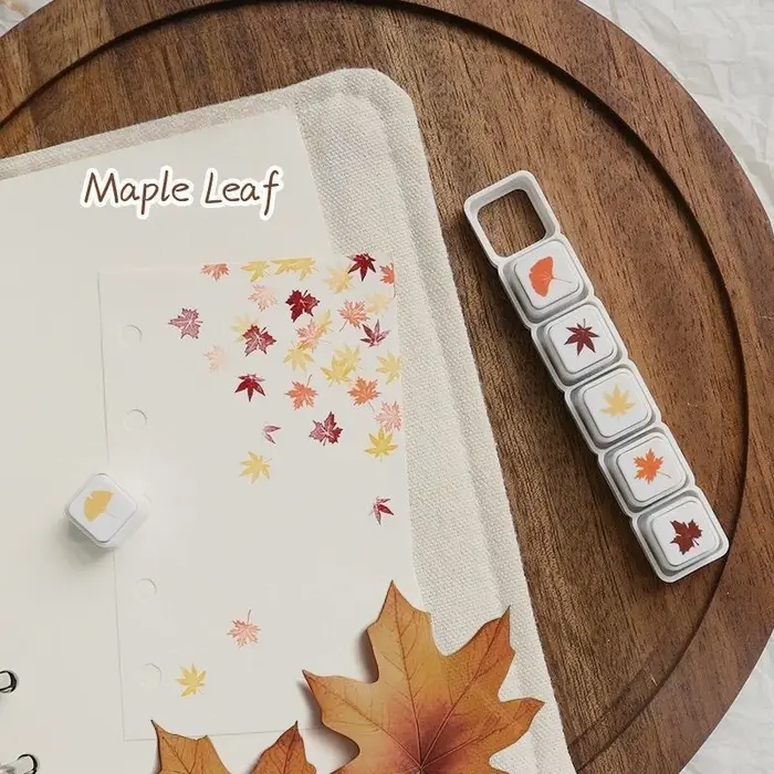 Ensemble de tampons naturels 6-en-1 Quatre Saisons : Feuilles