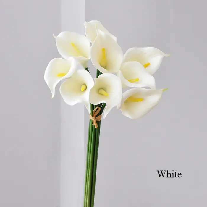Fleur Artificielle de Lys Calla de 35cm, Décoration Intérieure de Maison, Bouquet de Mariage, Décora