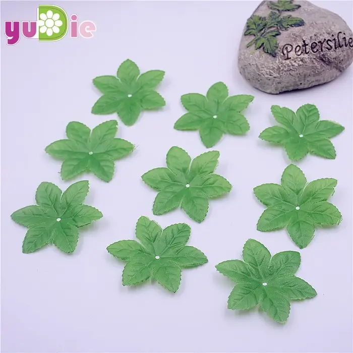 InjGreen-Feuilles Artificielles Faux Cuir oral elu pour Décoration de Mariage