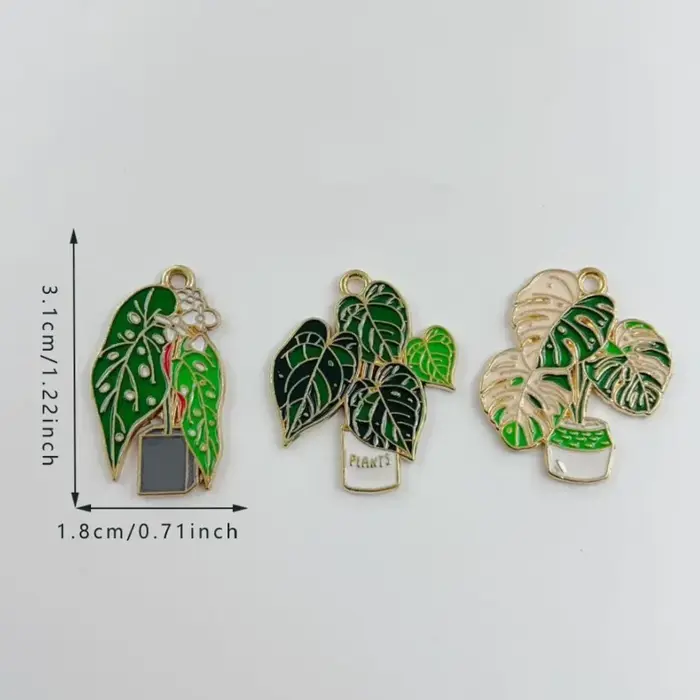 10 pièces de feuilles de bananier succulentes vertes en pot