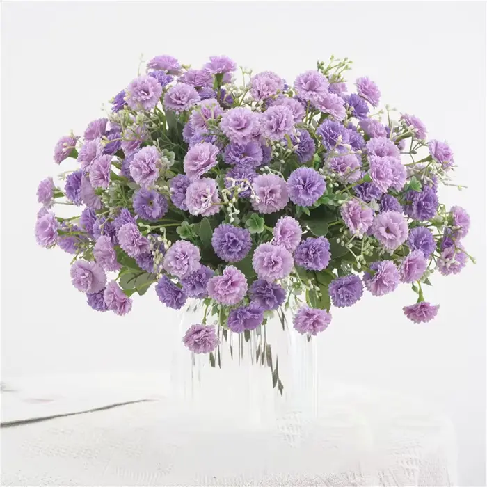 Fleurs artificielles bon marché Bouquet de mariage décoration de noël Vase pour la maison chambre Scrapbooking bricolage fête boîte à bonbons hortensia en soie