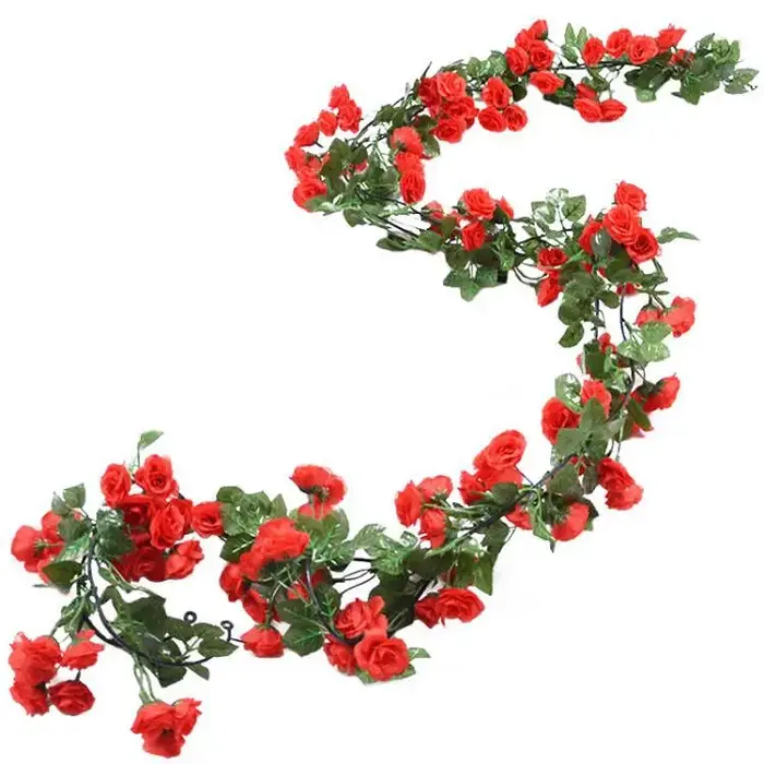 Guirxiété de roses artificielles de 1.8m