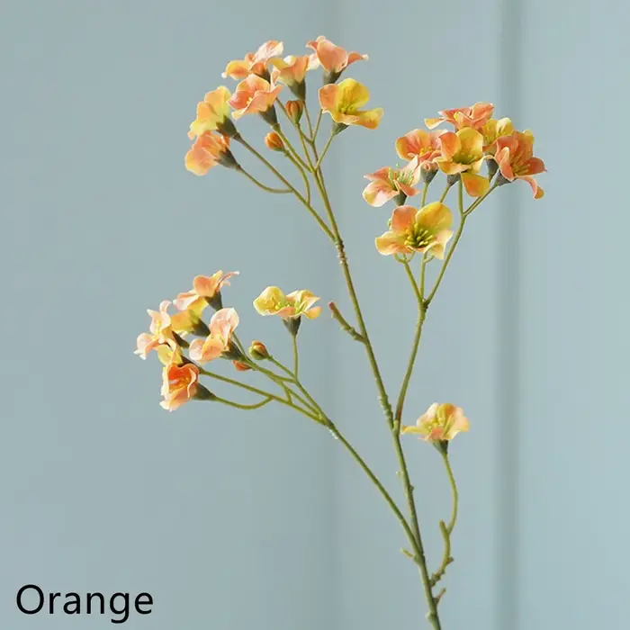 3 fourchettes/Bouquet de fleurs artificielles en soie