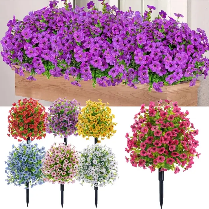 Fausses fleurs d'extérieur résistantes aux UV