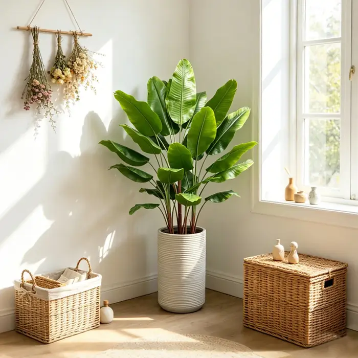 Plantes artificielles de bananiers de 75 cm