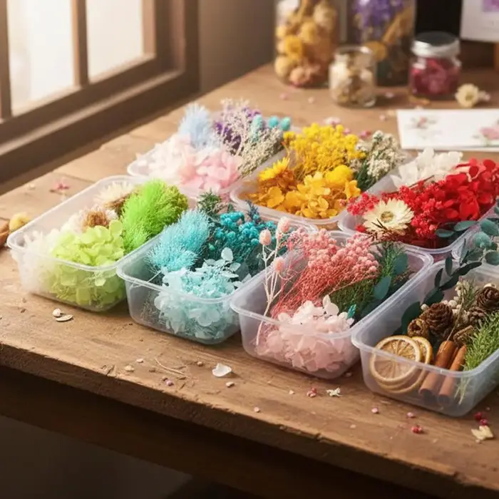 Kit de Bricolage Fleurs Séchées