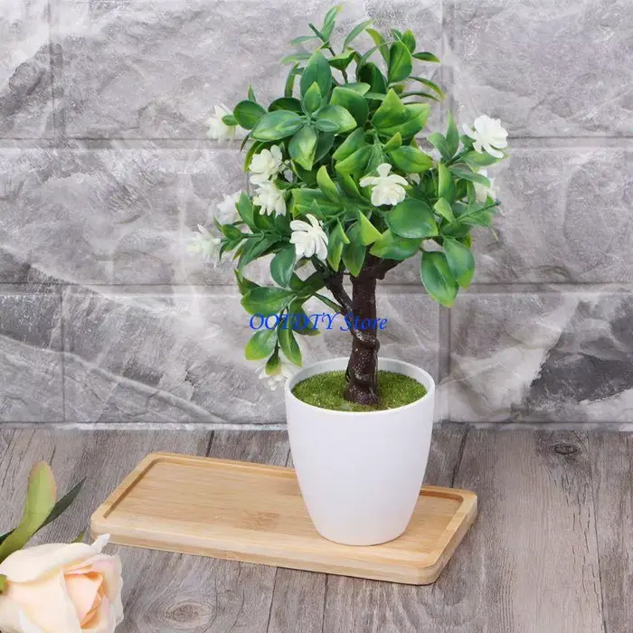 Plateau Pot fleur en bambou 367A