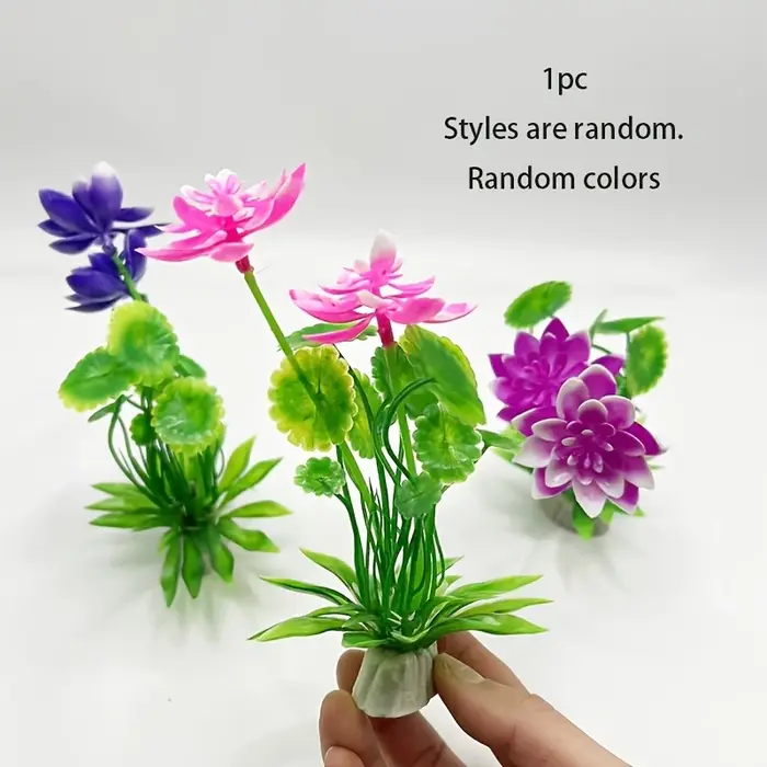 Plantes aquatiques artificielles décoratives pour aquarium