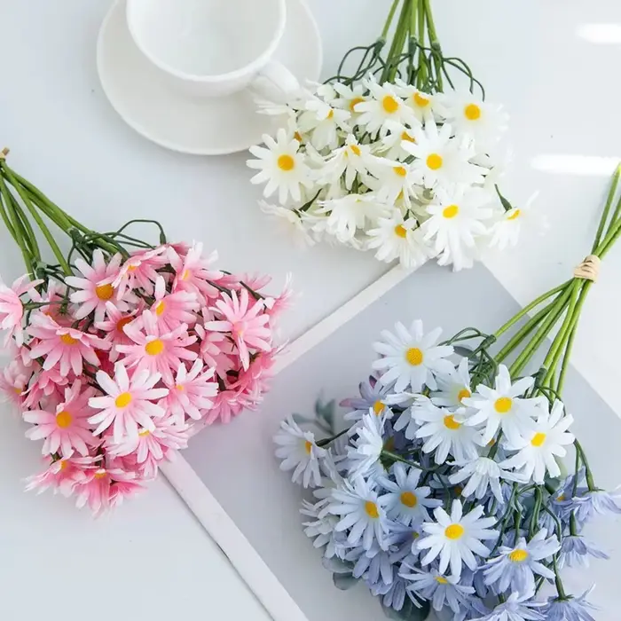 Soie Fleurs Artificielles Bulbous Chrysanthème Bulle Herbe En Plein Air De Mariage Couronnes De Mariée Bouque Maison Bricolage Ventes Chaudes Décoration