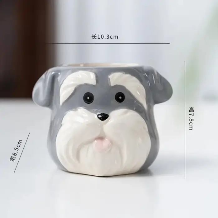 Pots de fleurs en céramique en forme d'animaux