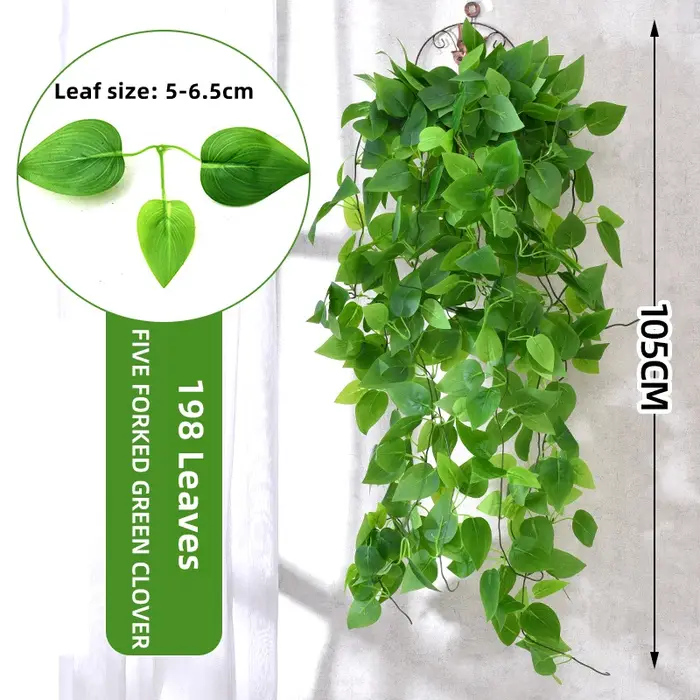 Plante Artificielle de Faux Lierre avec Feuilles de Vigne