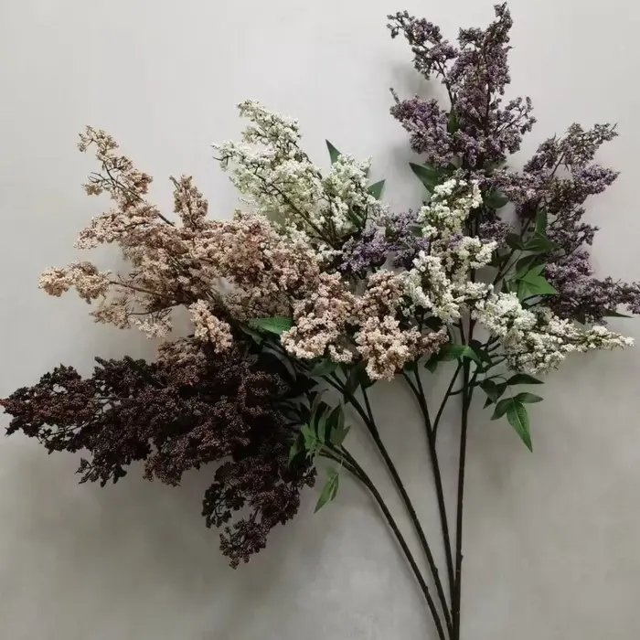 Branche de baies de Nandina artificielles en plastique