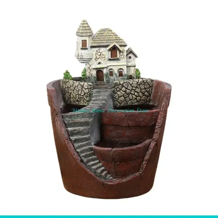 Pot fleur en résine H7BF, pour jardinière, maison, jardin, décoration Micro-paysage, artisanat, sall