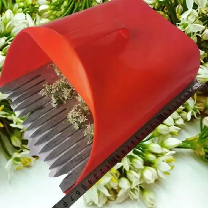 Outils de cueillette en métal de fleur de poireau, panier de récolte, râteau portatif de cueilleur, collecteur de jardinage, récolteuse de fleurs de fruits