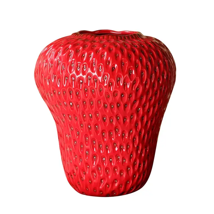 Vase à fraises en céramique