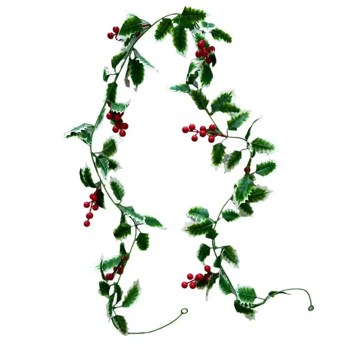 2 pièces 200cm Simulation noël cassis rouge plantes feuilles vignes chambre décoration en plastique
