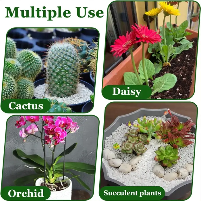 Perlite de jardinage, perlite organique pour plantes, substrat universel pour plantes succulentes et orchidées, adapté pour la couche de surface des pots