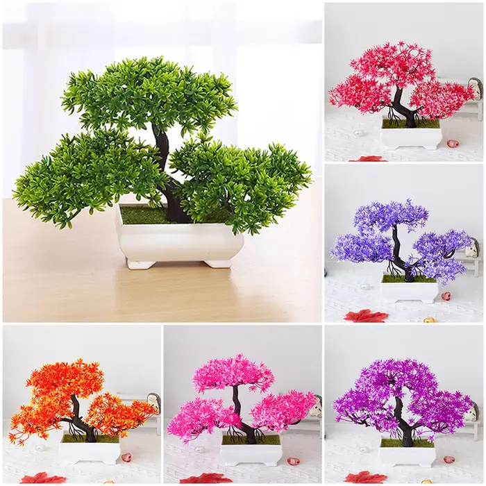 Plantes artificielles en plastique