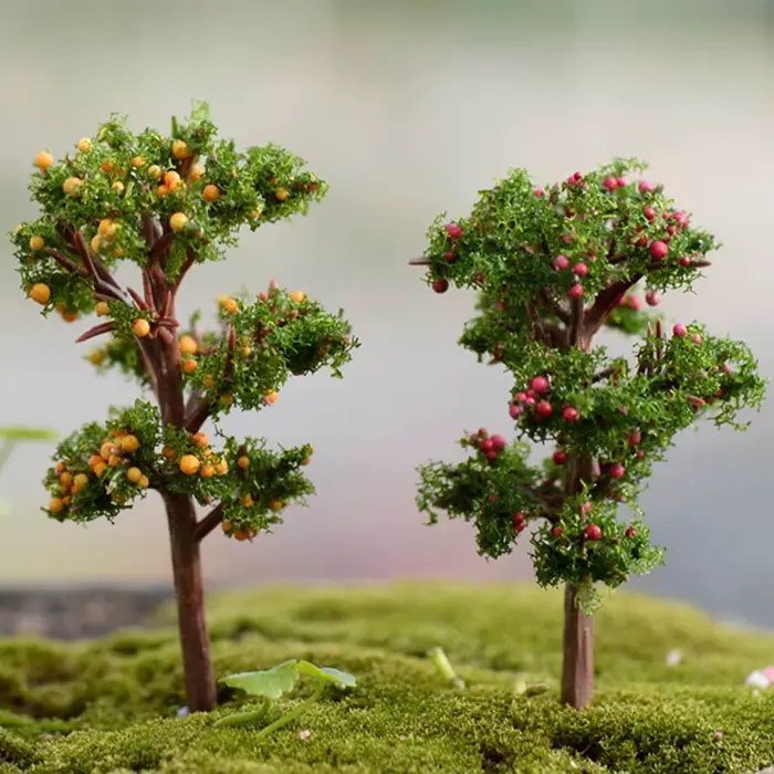 Mini ornements de jardin en résine