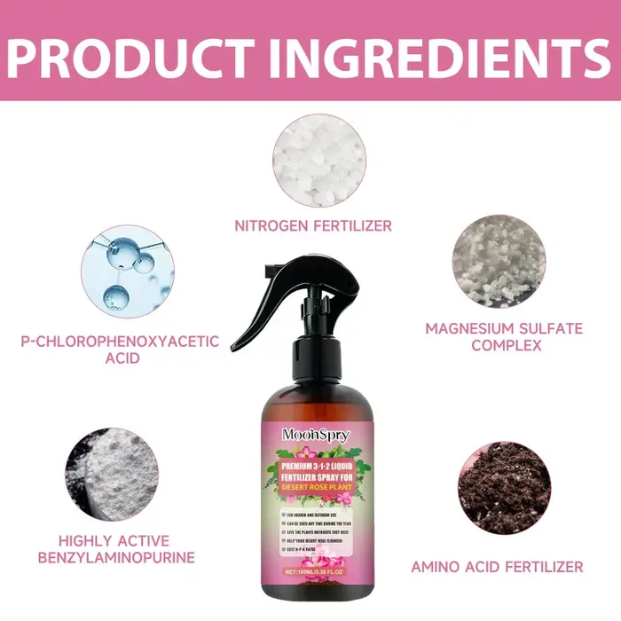 Spray d'engrais Desert Rose – Aide à la croissance des roses du désert