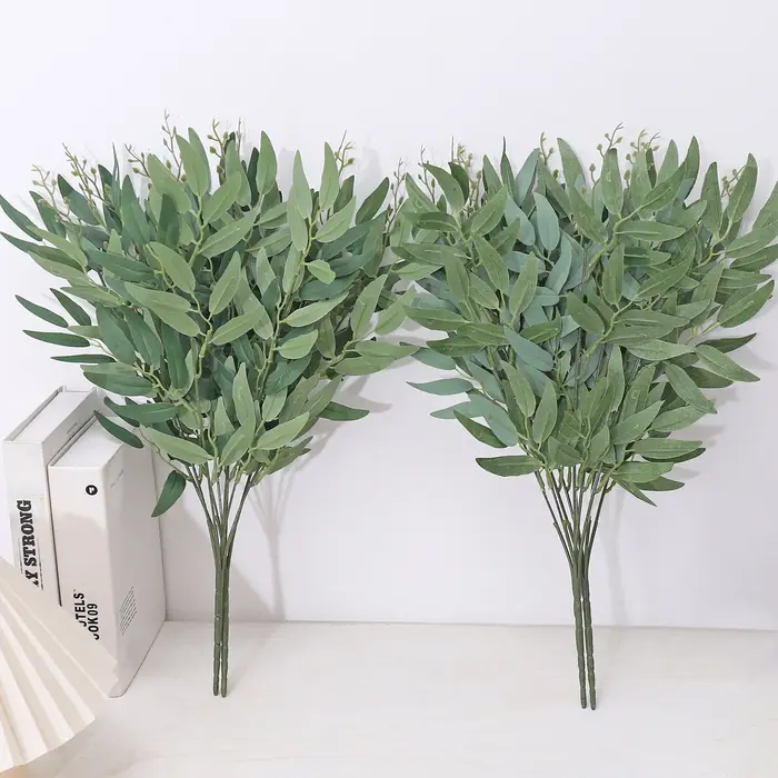 Feuilles de saule plantes vertes artificielles