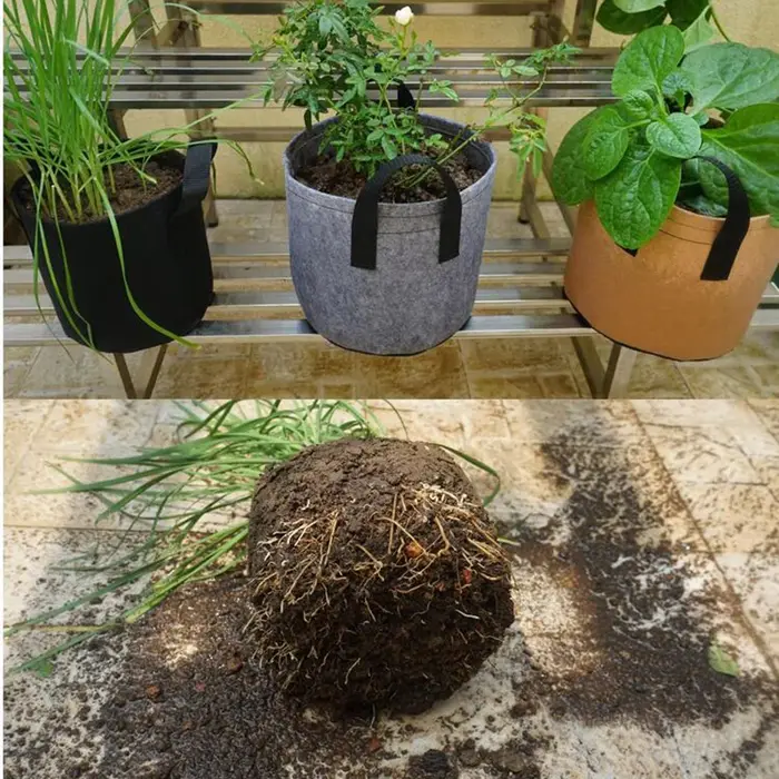 Sacs de Culture pour Plantes de 2, 5, 7, 10 Gallons, Outils de Jardin Domestique pour Pommes de Terre, Fleurs, Arbres Fruitiers, Plantation en Tissu