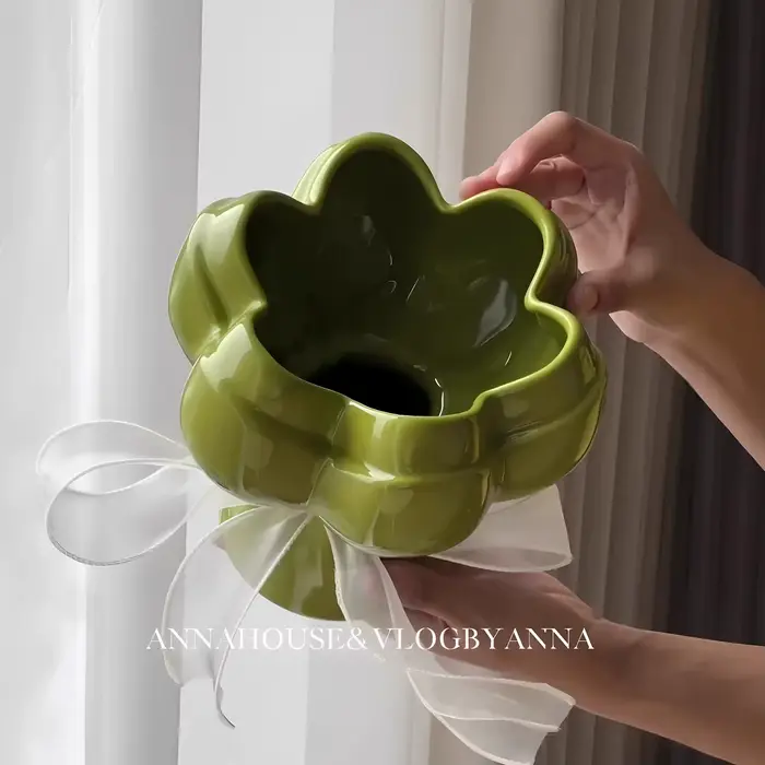 Bouquet vase ménage créatif en céramique arrangeur de fleurs hydroponique