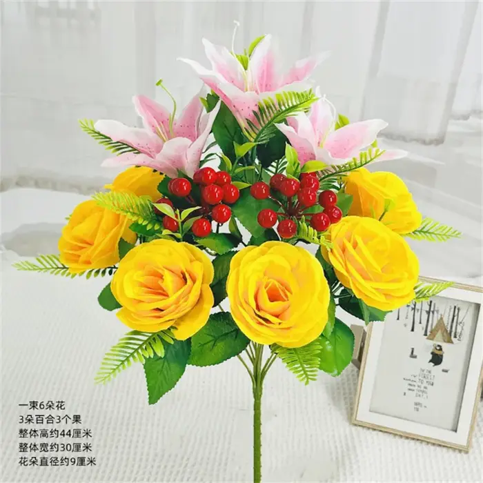 Simulation de fleurs, nouveau Bouquet de fausses