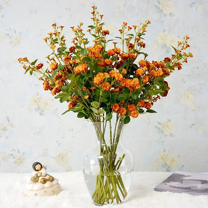 Fleurs Artificielles Faite à la Main Marguerites pour Maison
