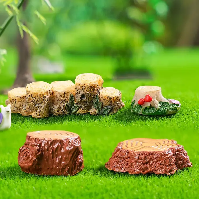 Souche d'arbre artificielle pour pièce plus lente