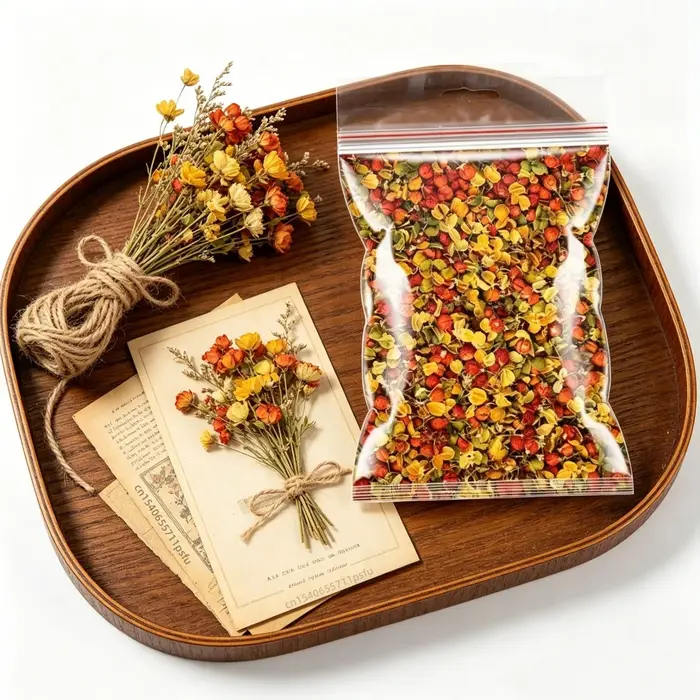 Fleurs séchées d'albizia 100% naturelles - Multi-usages pour sachets/rembourrage d'oreillers