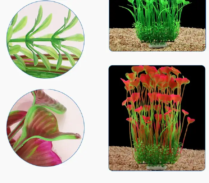 Plantes artificielles pour aquarium de 40 cm