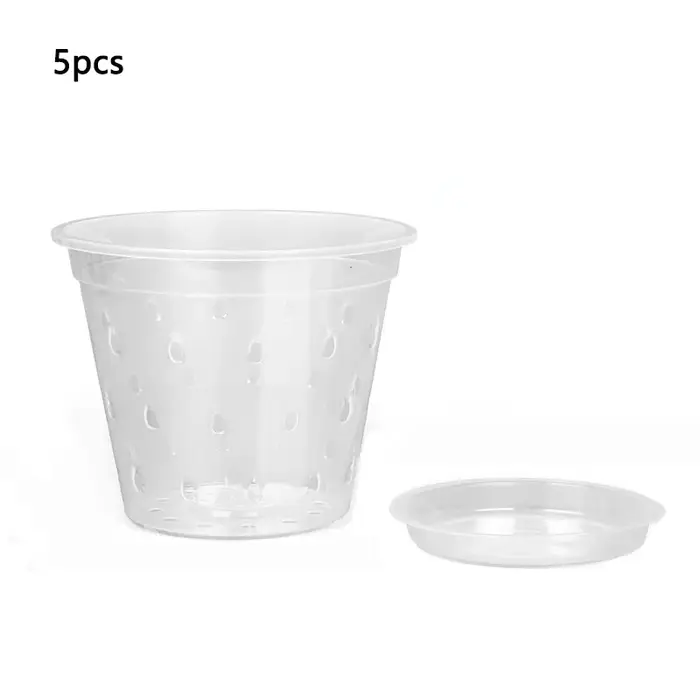 Pot d'orchidée Transparent 4/5/6/7 pouces