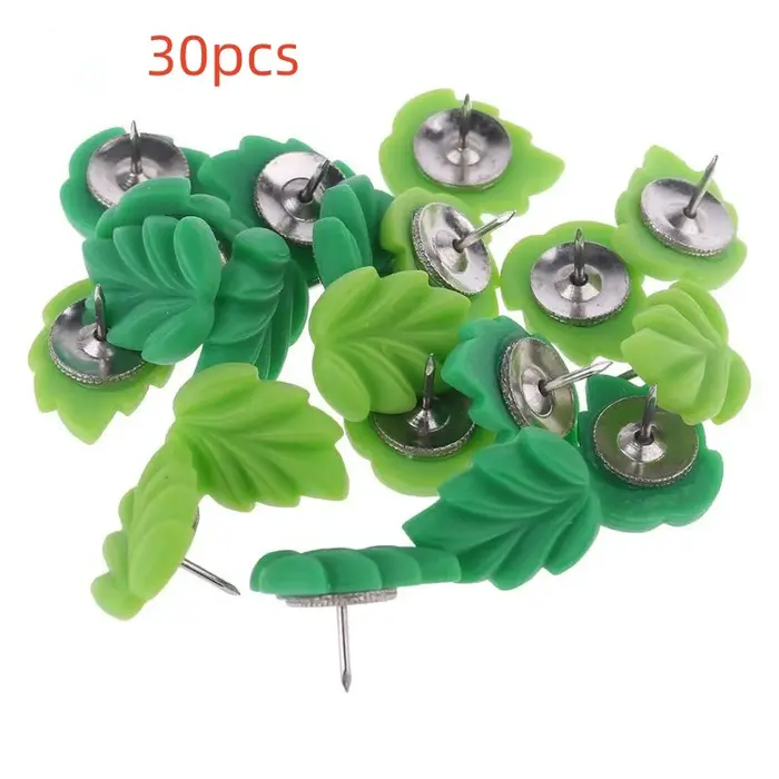 Bview Art 30 punaises à feuilles – punaises botaniques en résine pour mur photo et tableau d'afficha