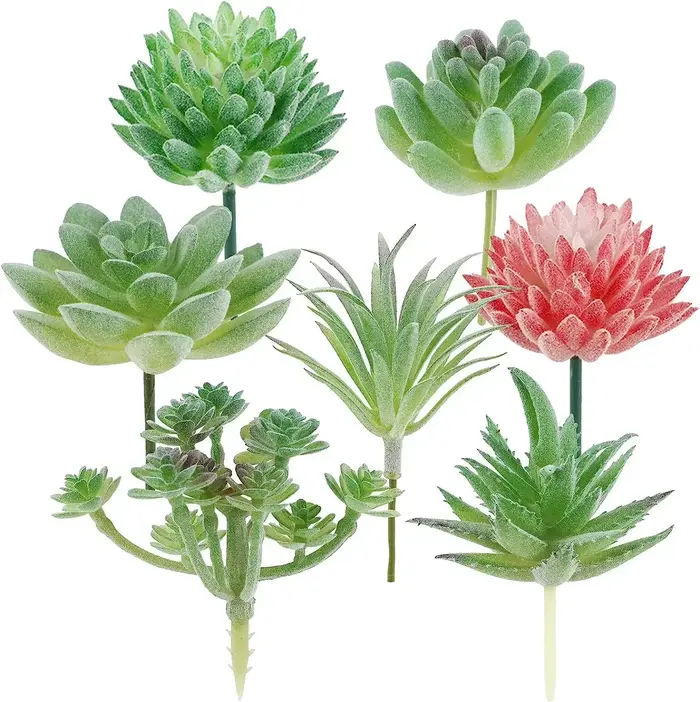 Succulentes artificielles 7 pièces fausse plante succulente réaliste artificielle succulente décor M