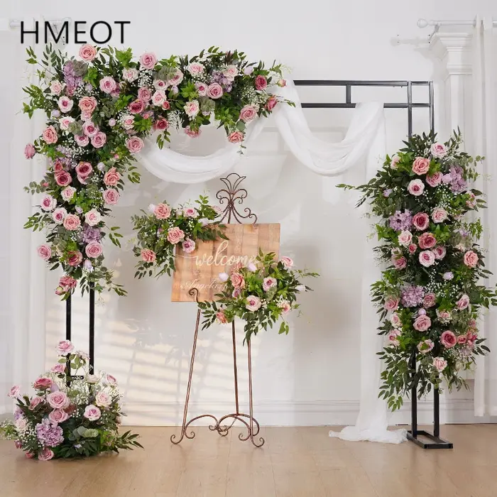 Arrangement de fleurs d'angle suspendu