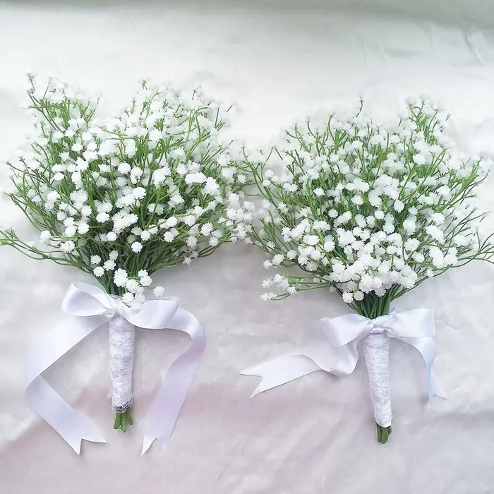 Fleurs Artificielles pouvez-vous psophila Blanches
