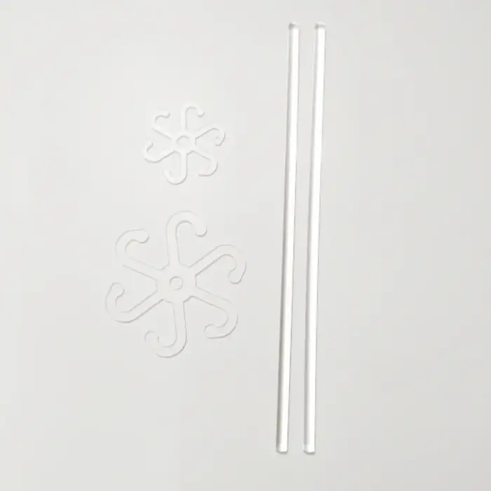 Le support de support pour plantes en acrylique fournit un support supplémentaire pour les plantes et les fleurs pour aider les cultiver