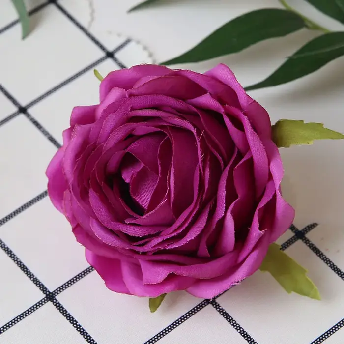 10 pièces Roses en soie fleur hortensia pivoine bricolage fleurs mur maison mariage décoration couronne Scrapbooking