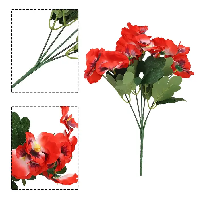 Fleurs artificielles de pensée