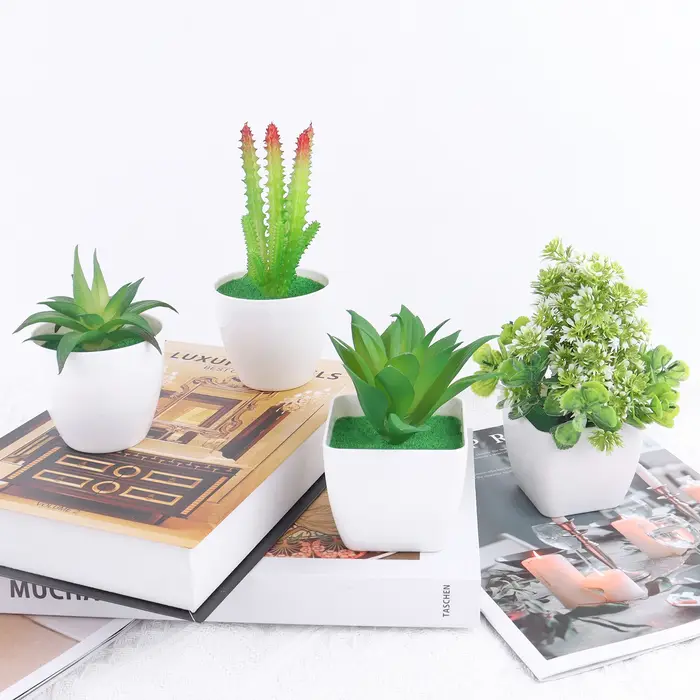 Artificielles Plantes d'Aloès Mini Plantes Forme Bonsaï