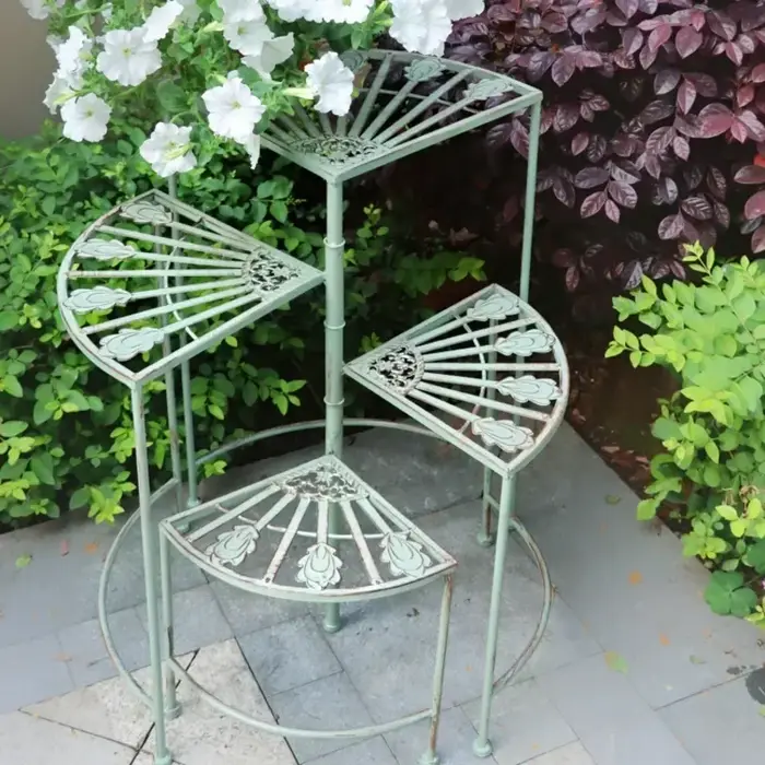 Support pour plantes en fer à Rotation multicouche