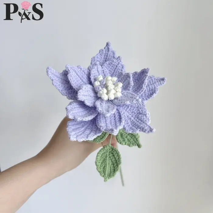 Rose mensuelle faite à la main au Crochet