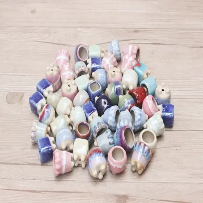 Mini Pot de Fleurs en Céramique à Pouce