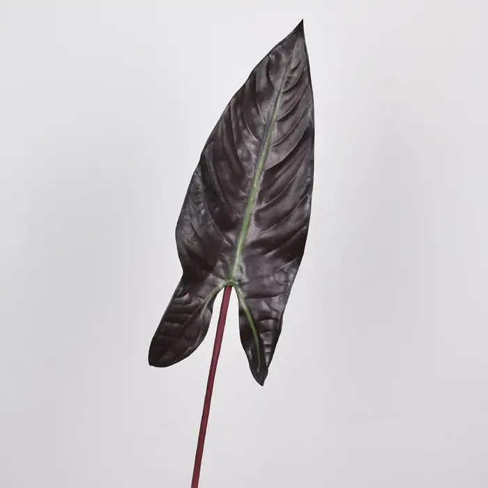 Feuille d'alocasie artificielle de 31 pouces